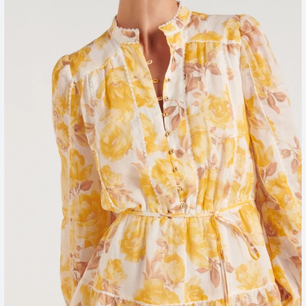 Ever New Valencia Lace Trim & Linen Mini Dress - Picture 4 of 9